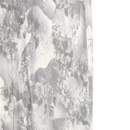 Only Womens Grey Geometric Denim Skinny Jeans Size L L31 in