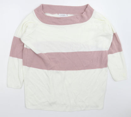 Womens UK Size 8 In the Style White Pullover Jumper