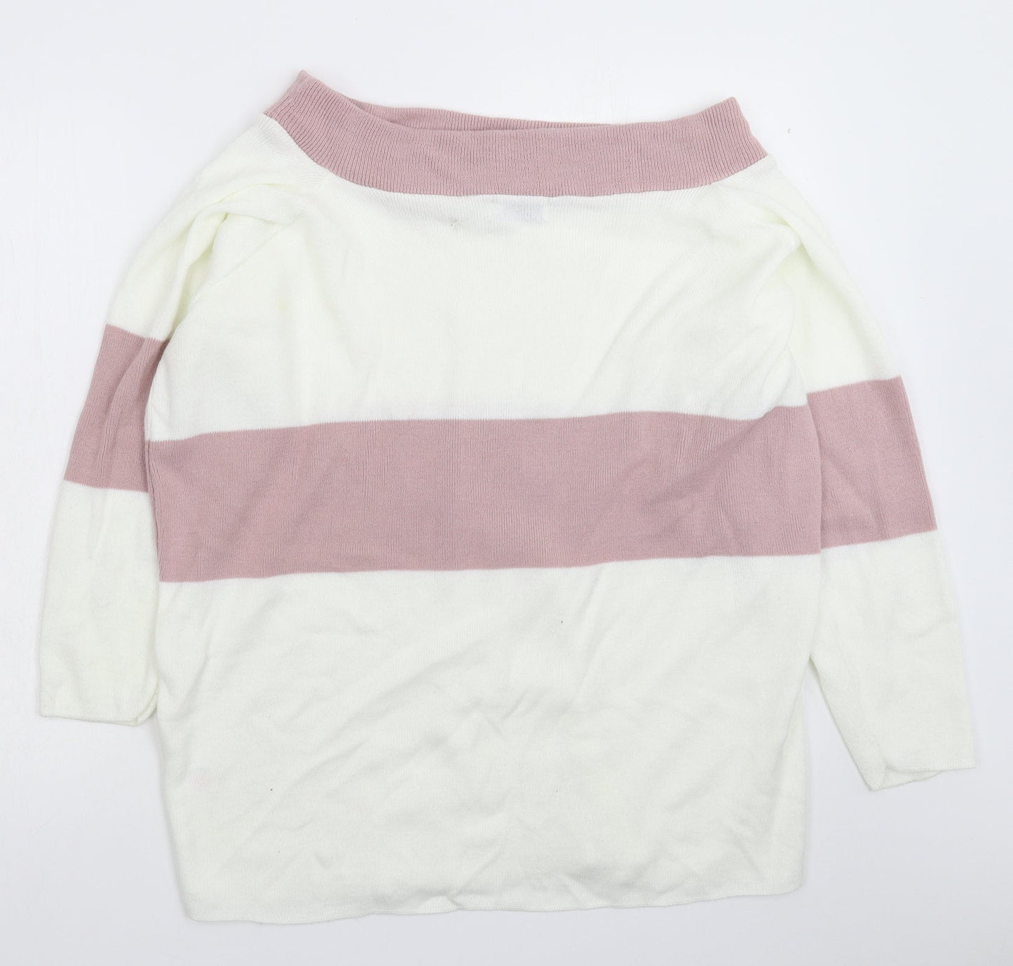 Womens UK Size 8 In the Style White Pullover Jumper