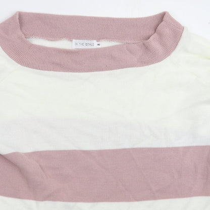 Womens UK Size 8 In the Style White Pullover Jumper