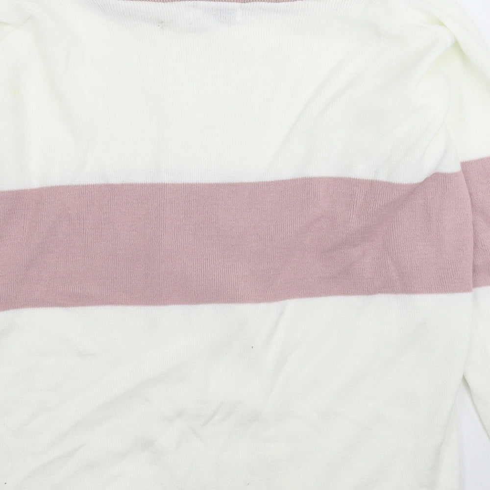 Womens UK Size 8 In the Style White Pullover Jumper