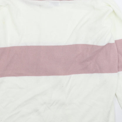 Womens UK Size 8 In the Style White Pullover Jumper