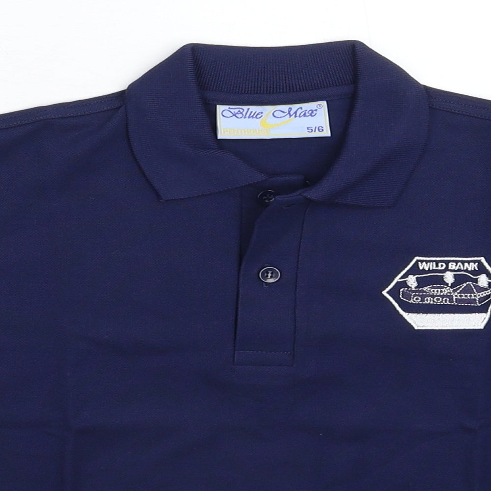 Blue Max Boys Blue   Basic Polo Size 5-6 Years
