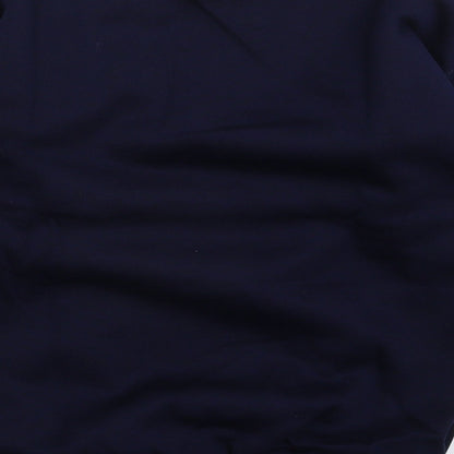 Brand and care label for MCS boys’ blue pullover sweatshirt, size S