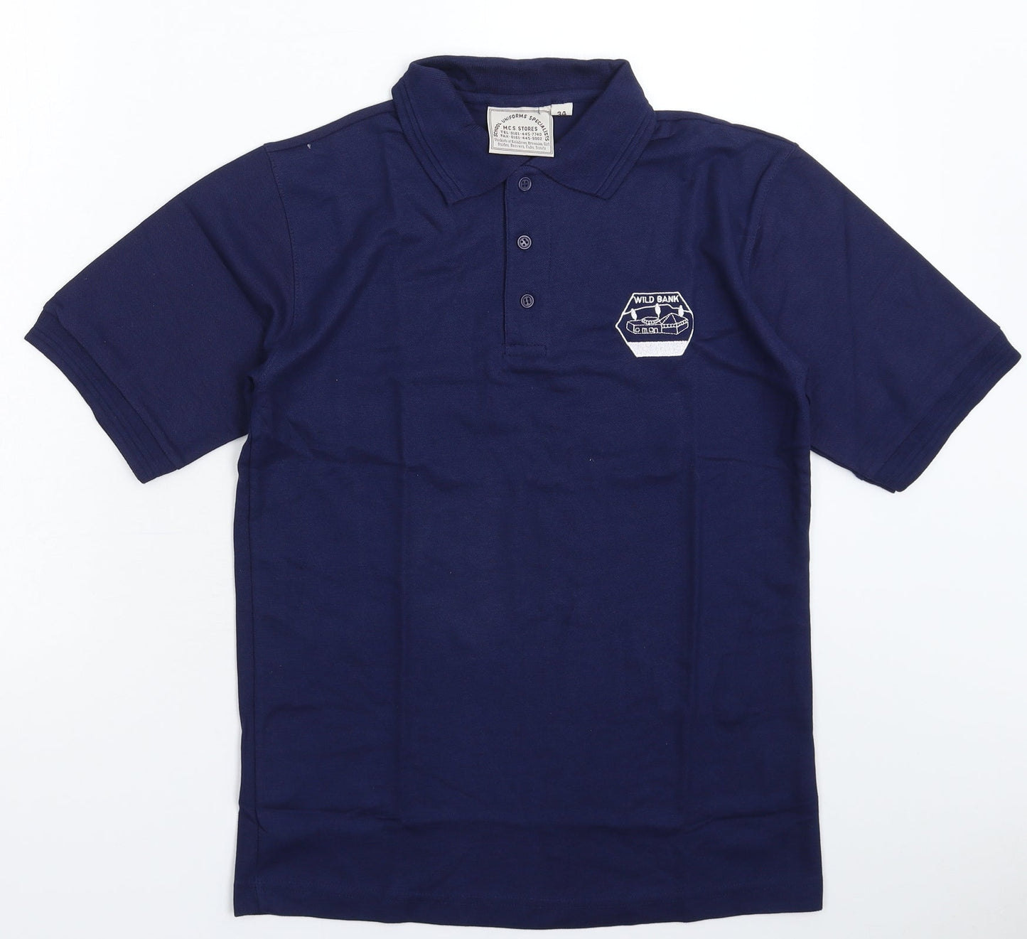 MCS Mens Blue    Polo Size XS