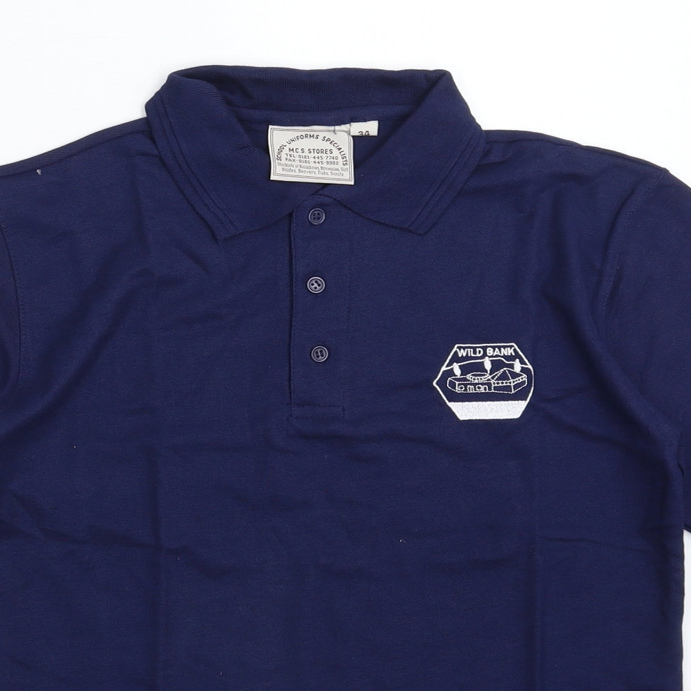 MCS Mens Blue    Polo Size XS