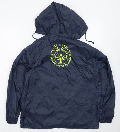 Mens UK Size S Result Blue Rain Coat