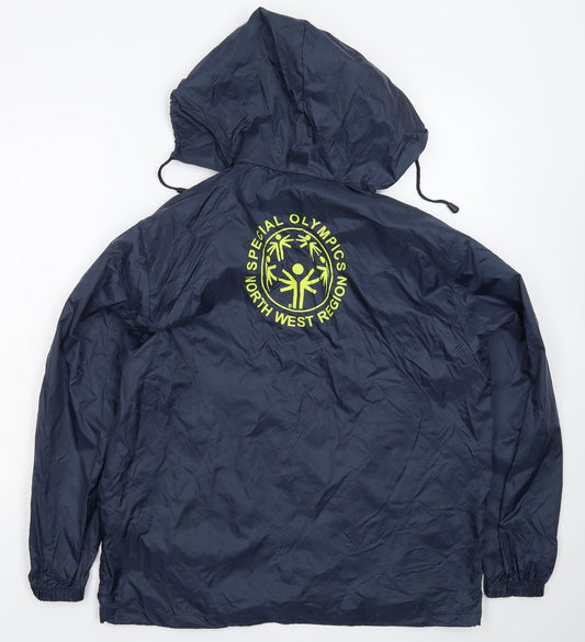 Mens UK Size S Result Blue Rain Coat