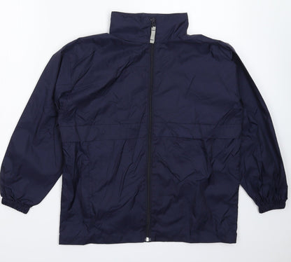 B&C Womens Blue   Rain Coat Coat Size 14