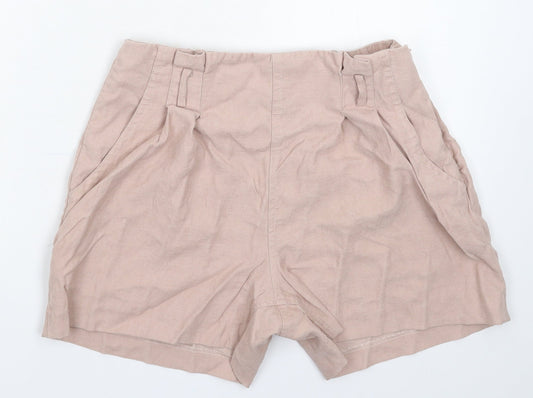 Miss Selfridge Womens Beige   Hot Pants Shorts Size 10