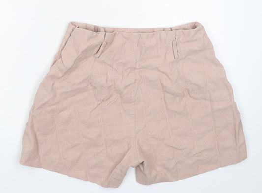 Miss Selfridge Womens Beige   Hot Pants Shorts Size 10