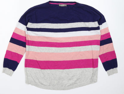 Womens UK Size M Oasis Multicoloured Pullover Jumper