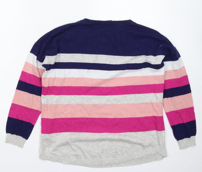 Womens UK Size M Oasis Multicoloured Pullover Jumper