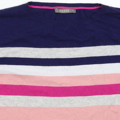 Womens UK Size M Oasis Multicoloured Pullover Jumper
