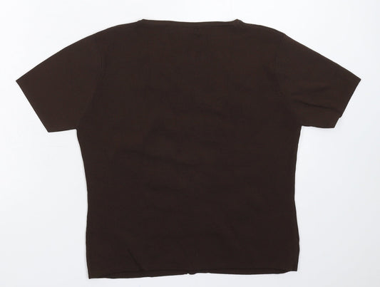 Klass Womens Grey  Knit Pullover Jumper Size M