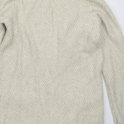 TU Womens Beige  Knit Cardigan Jumper Size M