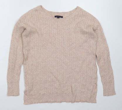 American Eagle Outfitters Womens Beige  Knit Pullover Jumper Size S