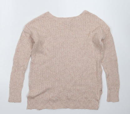 American Eagle Outfitters Womens Beige  Knit Pullover Jumper Size S
