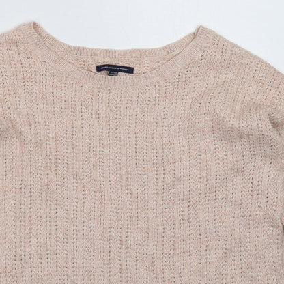 American Eagle Outfitters Womens Beige  Knit Pullover Jumper Size S