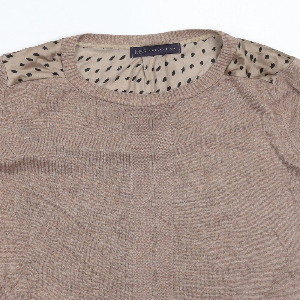 Womens UK Size 12 Marks and Spencer Grey Pullover Jumper