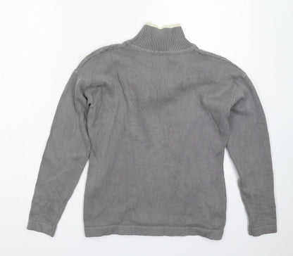 Womens UK Size 10 Blue Inc Grey Pullover Jumper