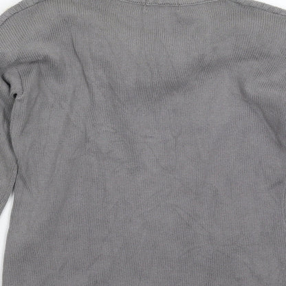 Womens UK Size 10 Blue Inc Grey Pullover Jumper
