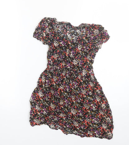 FOREVER 21 Womens Multicoloured Floral  Basic T-Shirt Size S