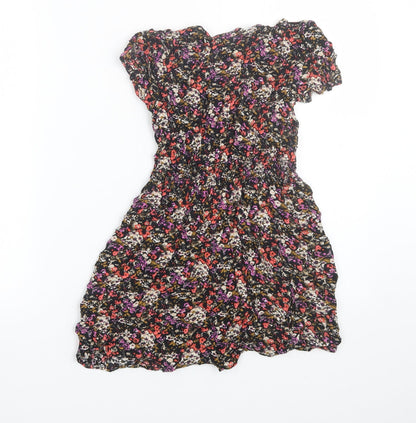 FOREVER 21 Womens Multicoloured Floral  Basic T-Shirt Size S