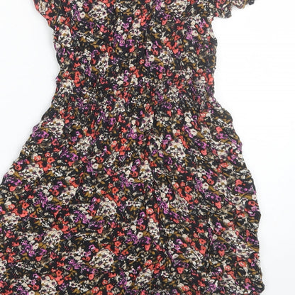 FOREVER 21 Womens Multicoloured Floral  Basic T-Shirt Size S