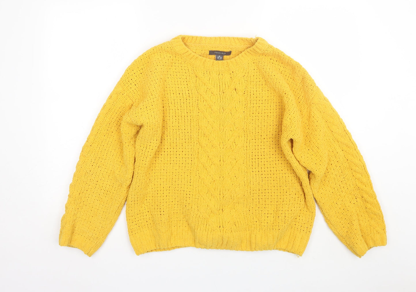 Primark Womens Yellow   Pullover Jumper Size XS
