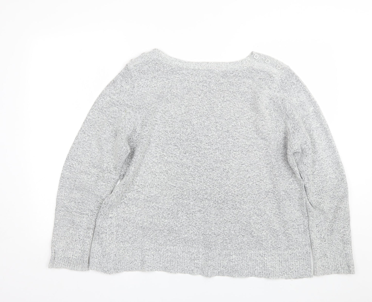 Womens UK Size 20 M&Co Grey Pullover Jumper
