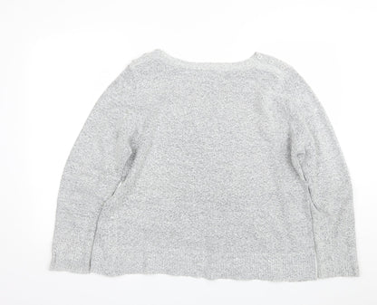 Womens UK Size 20 M&Co Grey Pullover Jumper