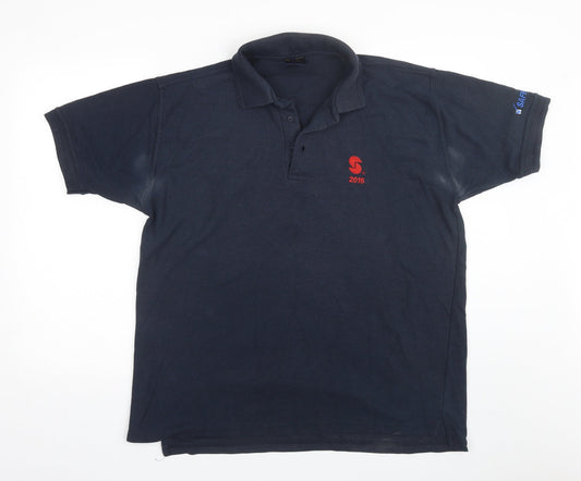 Uneek Mens Blue    Polo Size XL