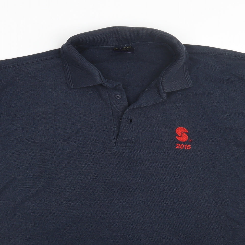 Uneek Mens Blue    Polo Size XL