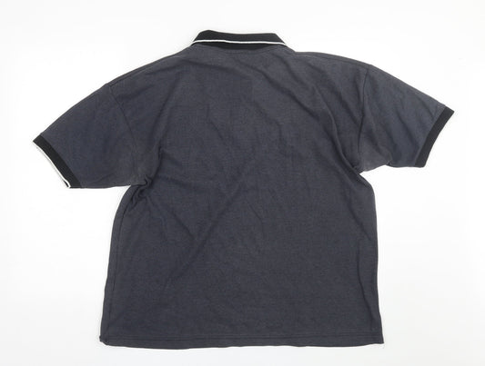 M2M Mens Grey    Polo Size XL