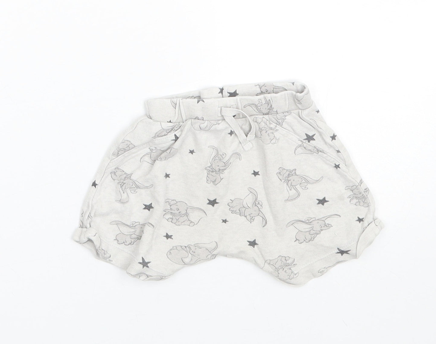 George Girls Grey Animal Print  Cami Sleep Shorts Size 6-9 Months  - Dumbo