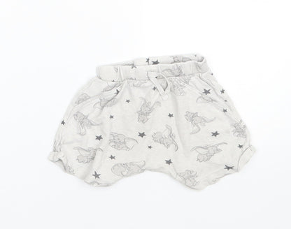 George Girls Grey Animal Print  Cami Sleep Shorts Size 6-9 Months  - Dumbo