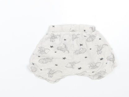 George Girls Grey Animal Print  Cami Sleep Shorts Size 6-9 Months  - Dumbo