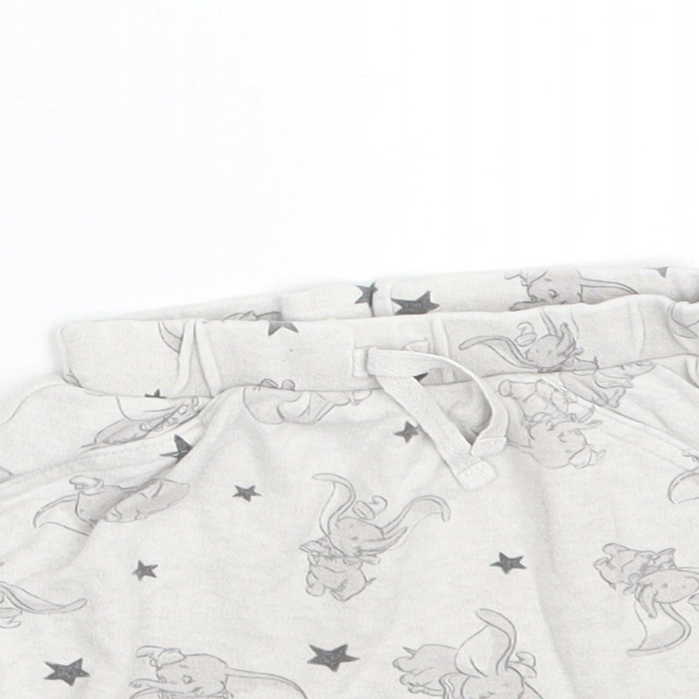 George Girls Grey Animal Print  Cami Sleep Shorts Size 6-9 Months  - Dumbo