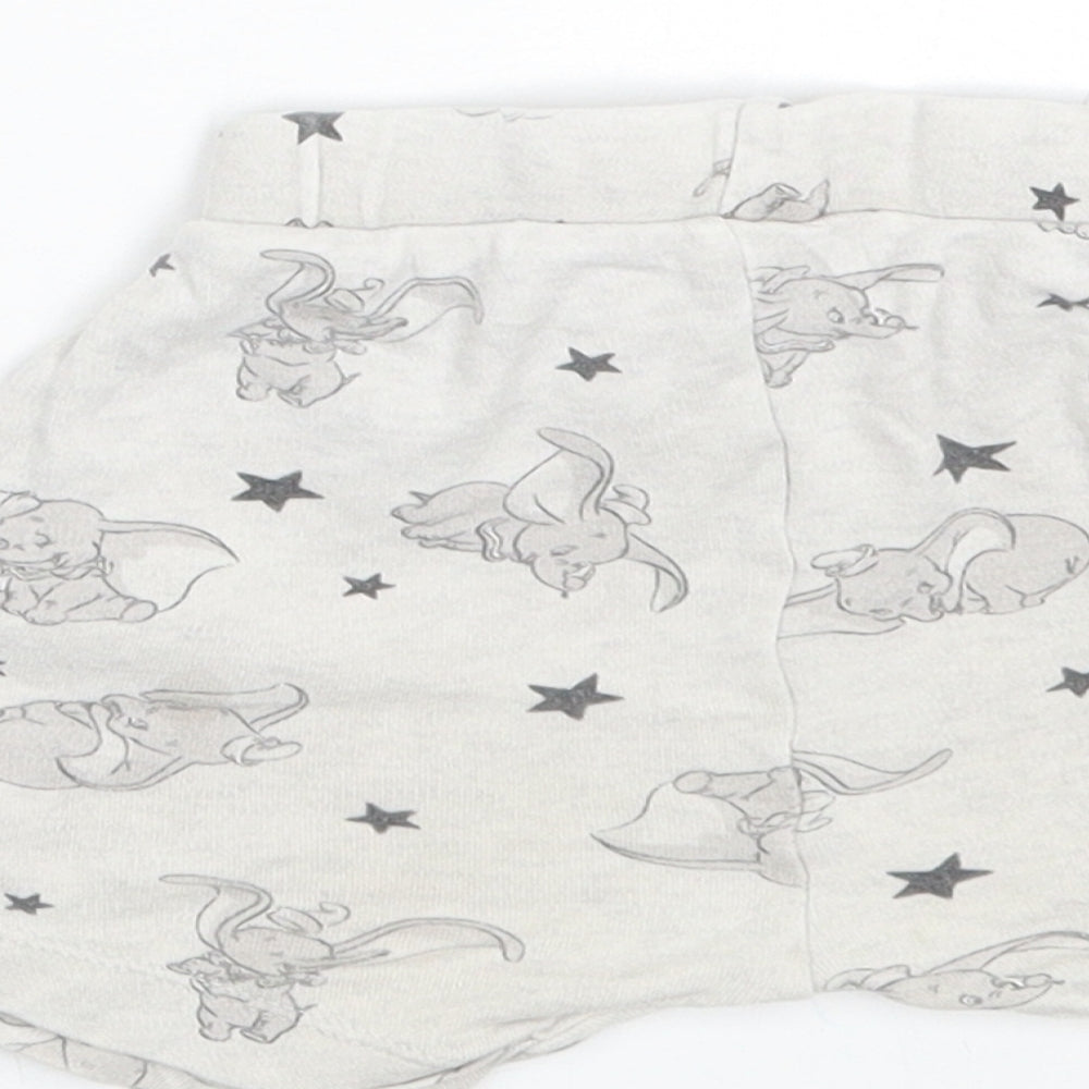 George Girls Grey Animal Print  Cami Sleep Shorts Size 6-9 Months  - Dumbo