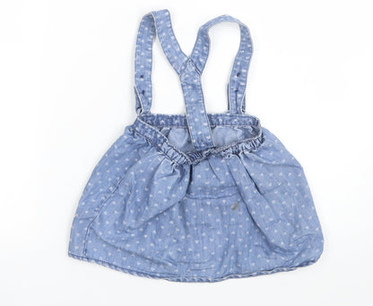 George Girls Blue Polka Dot  Skater Skirt Size 3-4 Years