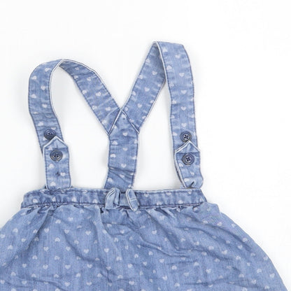 George Girls Blue Polka Dot  Skater Skirt Size 3-4 Years