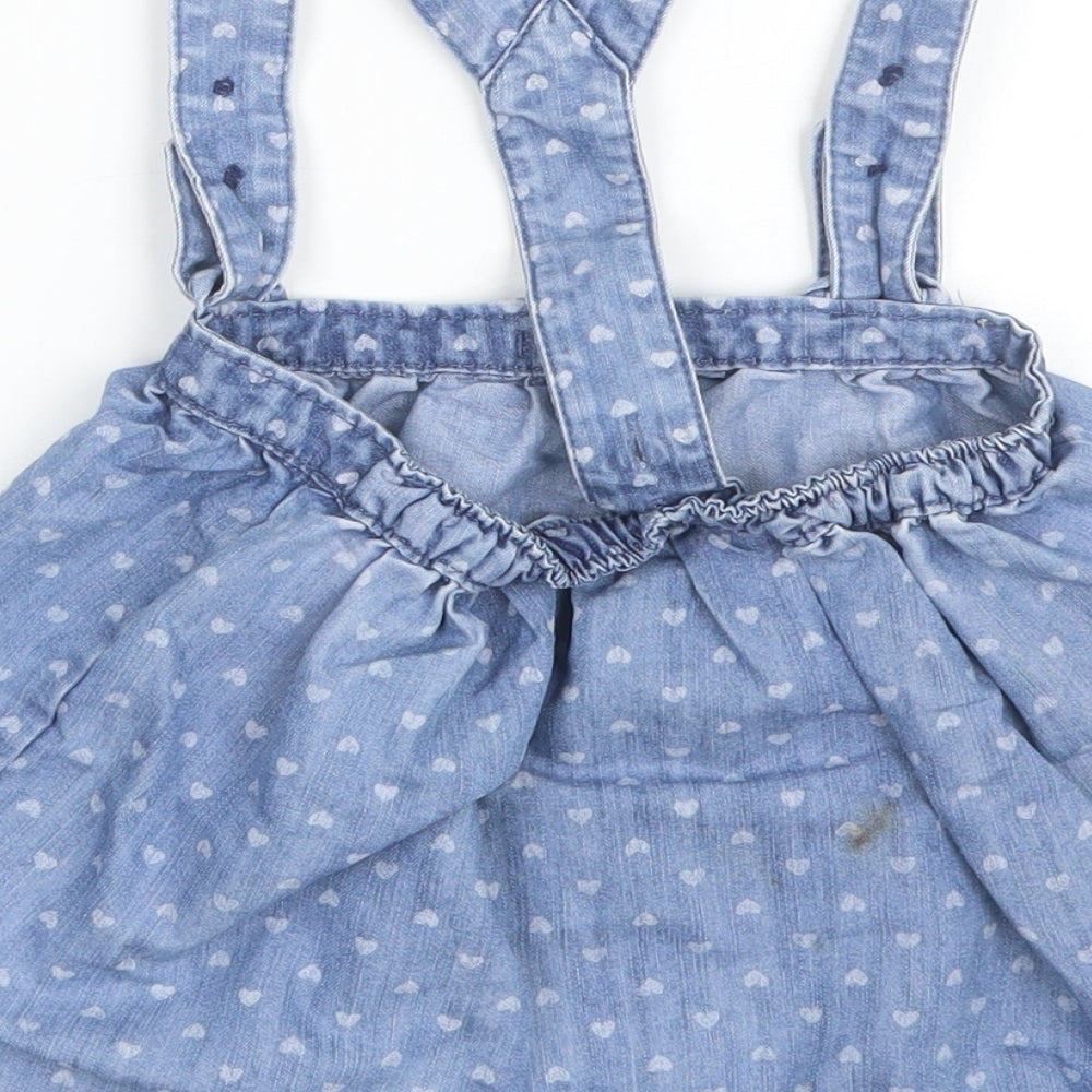 George Girls Blue Polka Dot  Skater Skirt Size 3-4 Years