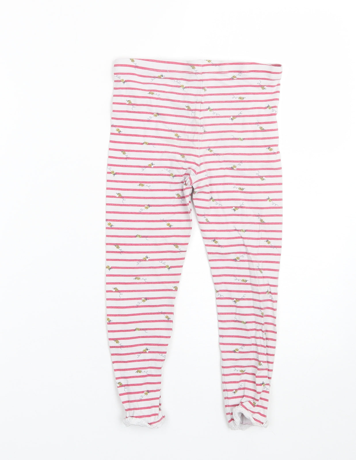 Mothercare Girls Red Striped  Cami Pyjama Pants Size 5-6 Years