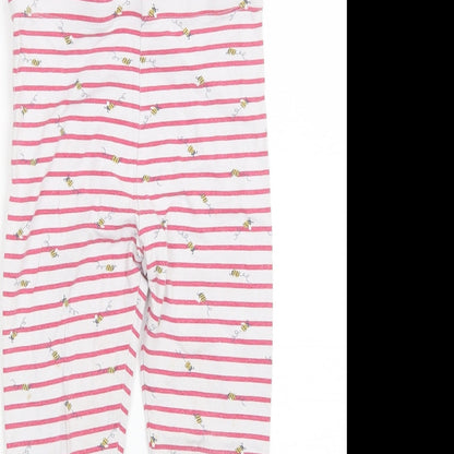 Mothercare Girls Red Striped  Cami Pyjama Pants Size 5-6 Years