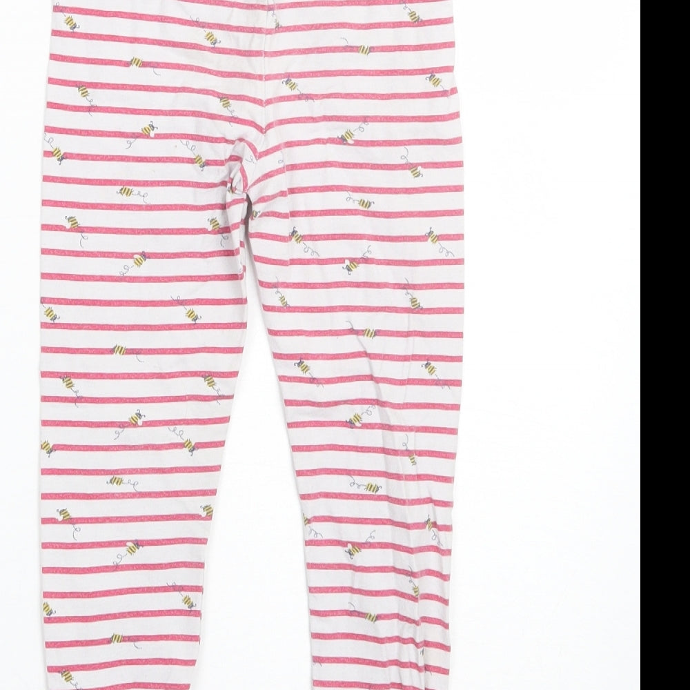 Mothercare Girls Red Striped  Cami Pyjama Pants Size 5-6 Years