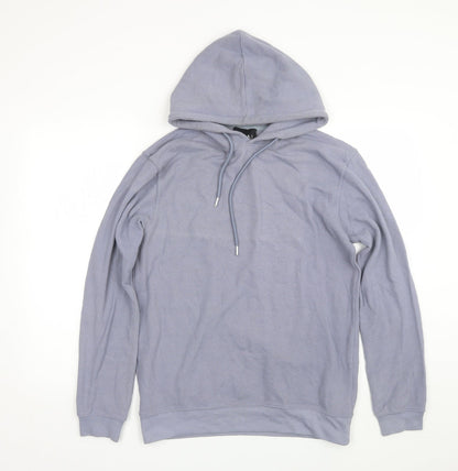 Mens UK Size S Boohoo Blue Pullover Hoodie