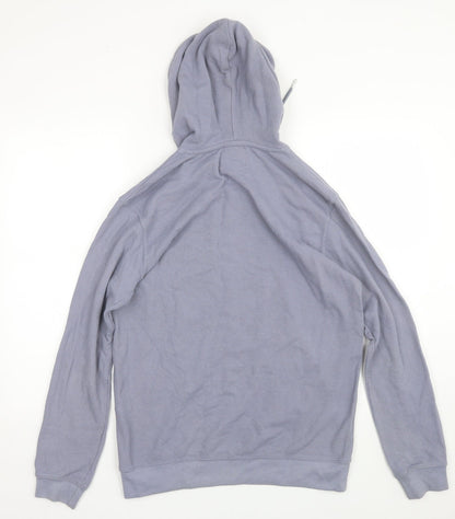 Mens UK Size S Boohoo Blue Pullover Hoodie