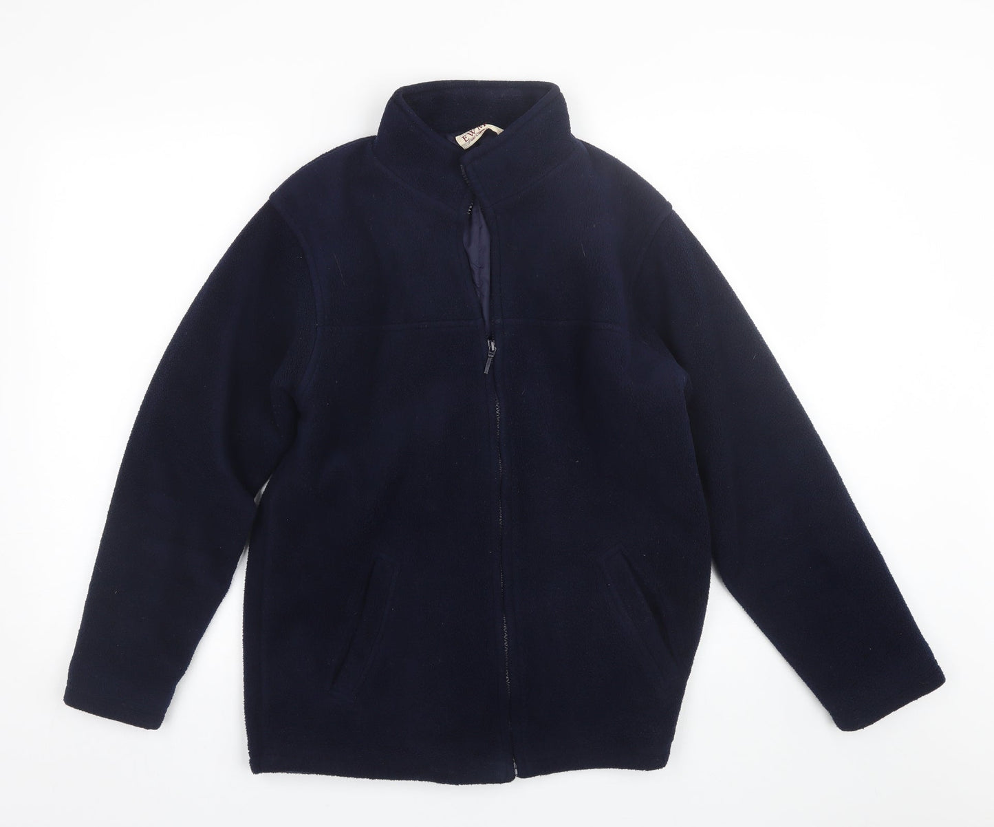 Mens UK Size S EWM Blue Full Zip Sweatshirt