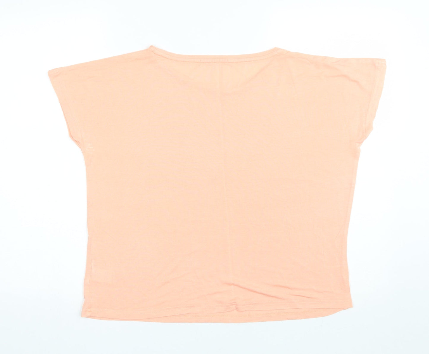 Preworn Womens Pink   Basic T-Shirt Size 10